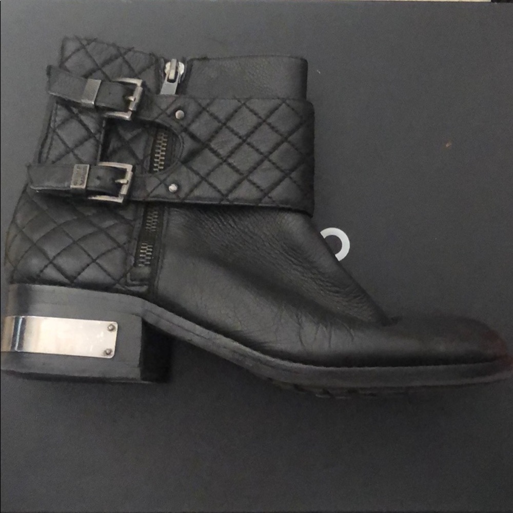 Vince Camuto black booties